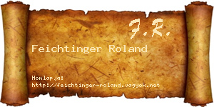 Feichtinger Roland névjegykártya